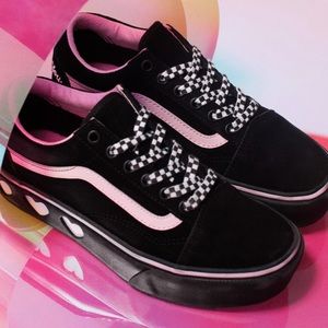 Rare Limited Edition Vans x Lazy Oaf Old Skool Platforms, Size US 8.5